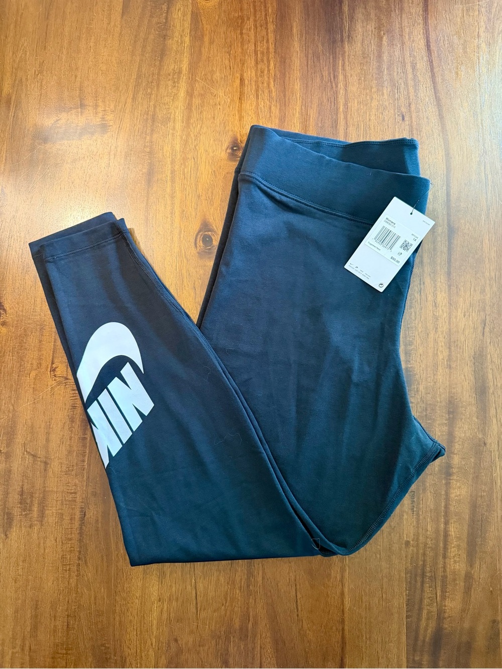 Womans Nike Black Logo Leggings